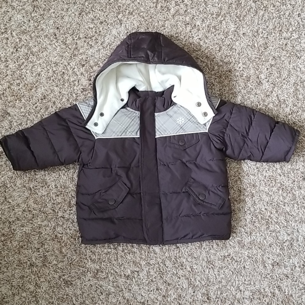 Old Navy Snow Hooded Puffer Jacket 6-12 Months